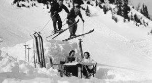 Skiing in Banff 1960's